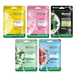 Garnier Skin Naturals, Face Mask Set 5 pcs, 140g