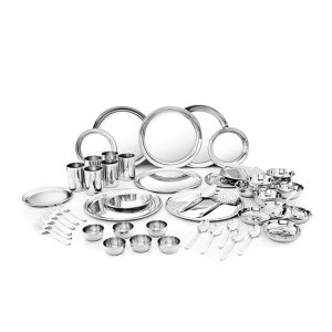 Shri & Sam Stainless Steel Dinner Set, 50 Pcs