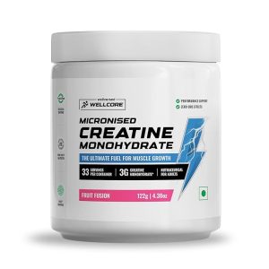Wellcore – Pure Micronised Creatine Monohydrate (Fruit Fusion, 33 Servings)