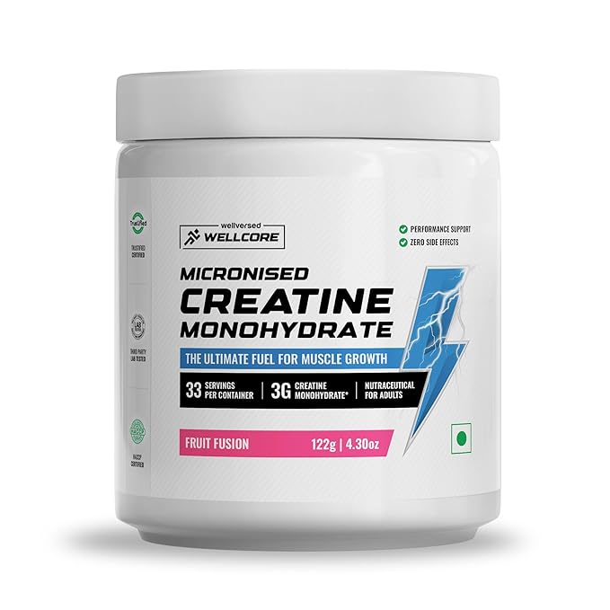 Wellcore - Pure Micronised Creatine Monohydrate (Fruit Fusion, 33 Servings)
