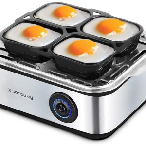Longway 500 Watt Stainless Steel Egg Boiler And Poacher