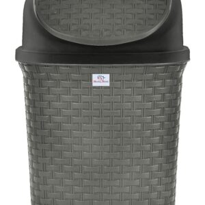 Plastic Dustbin With Swing Lid, 7 Litre