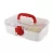 First Aid Box, White, Plastic, Rectangular