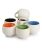 Anwaliya Arche Series Pari Ceramic Tea Cups, 175 ml, Set of 6, Matt White (Inner Color May Vary)