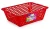 Cello Plastic Kitchen Basket, Small, 20 Liters, Red