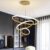 Modern Double 3-Ring LED Pendant Light Lamp
