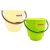 Wonder Plastic Bucket Set for Home/Kitchen/Office, 2 Bucket, 5 Liters, Yellow & Green Color, Made in India