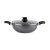 Cello Non Stick Hammered Tone Kadhai with Glass Lid 2.5 LTR Aluminium