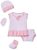 SOUTH SAILOR Baby Boy infants Clothing Set of Baby Jhabla, Nappies, Cap, Mitten & Booties- Pack of 4 (0-6 Months)