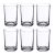6PCS Glass Tumbler 225ml