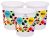 Disney Mickey Minnie Print Plastic 3 Pieces Dustbin