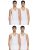 LUX VENUS Men’s Cotton Vest (Pack of 4)