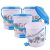 Kuber Industries Pack of 4  Plastic Dustbin Set
