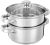 Solimo Stainless Steel Induction Bottom Steamer 2LTR