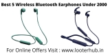 Best Bluetooth Earphones Under 2000 In India